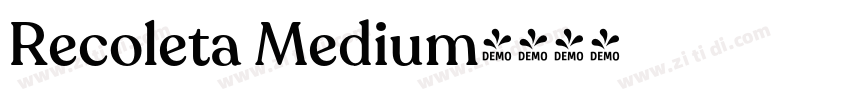 Recoleta Medium字体转换
